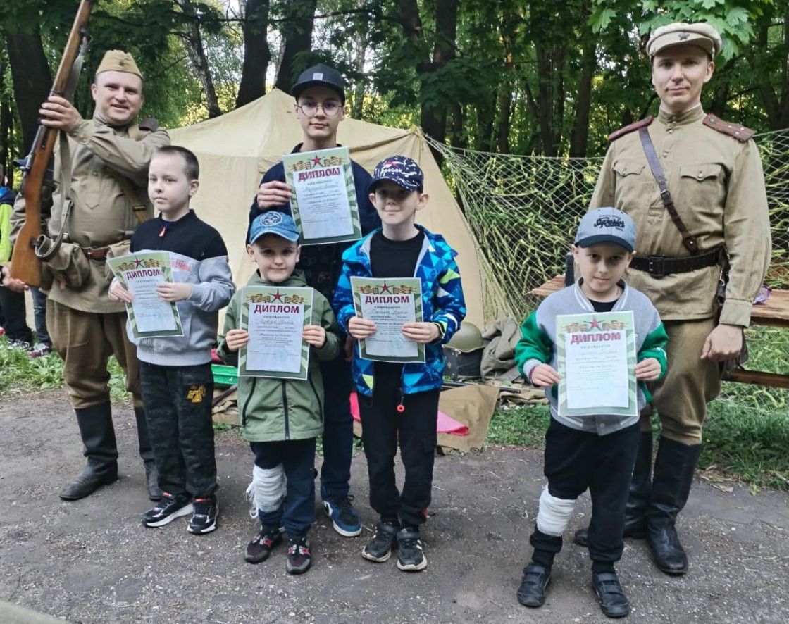 «Зелёный сад» организовал военно-патриотическую игру для маленьких рязанцев